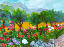 Sonoma Rose Garden by Nancy Calef