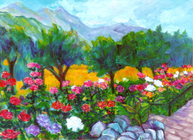 Sonoma Roses by Nancy Calef